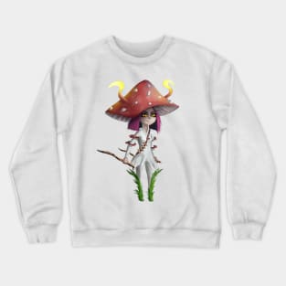 Mushroom Girl Crewneck Sweatshirt